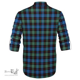 ScotsTee Shop Scottish Guthrie Ancient Clan Crest Tartan Mens Scottish Jacobite Ghillie Casual Shirt