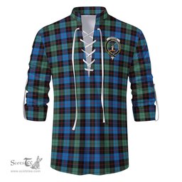 ScotsTee Shop Scottish Guthrie Ancient Clan Crest Tartan Mens Scottish Jacobite Ghillie Casual Shirt