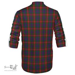 ScotsTee Shop Scottish Fraser of Lovat Clan Tartan Mens Scottish Jacobite Ghillie Casual Shirt