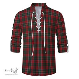 ScotsTee Shop Scottish Hunter USA Clan Tartan Mens Scottish Jacobite Ghillie Casual Shirt