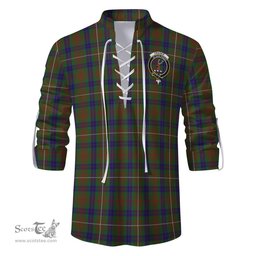 ScotsTee Shop Scottish Fraser Hunting Clan Crest Tartan Mens Scottish Jacobite Ghillie Casual Shirt