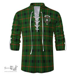 ScotsTee Shop Scottish Kincaid Modern Clan Crest Tartan Mens Scottish Jacobite Ghillie Casual Shirt