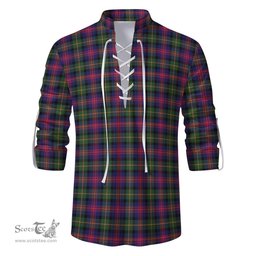 ScotsTee Shop Scottish Logan Modern Clan Tartan Mens Scottish Jacobite Ghillie Casual Shirt