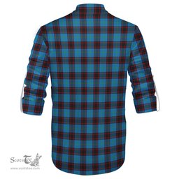 ScotsTee Shop Scottish Home Ancient Clan Tartan Mens Scottish Jacobite Ghillie Casual Shirt