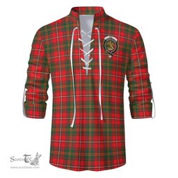 ScotsTee Shop Scottish Hay Modern Clan Crest Tartan Mens Scottish Jacobite Ghillie Casual Shirt