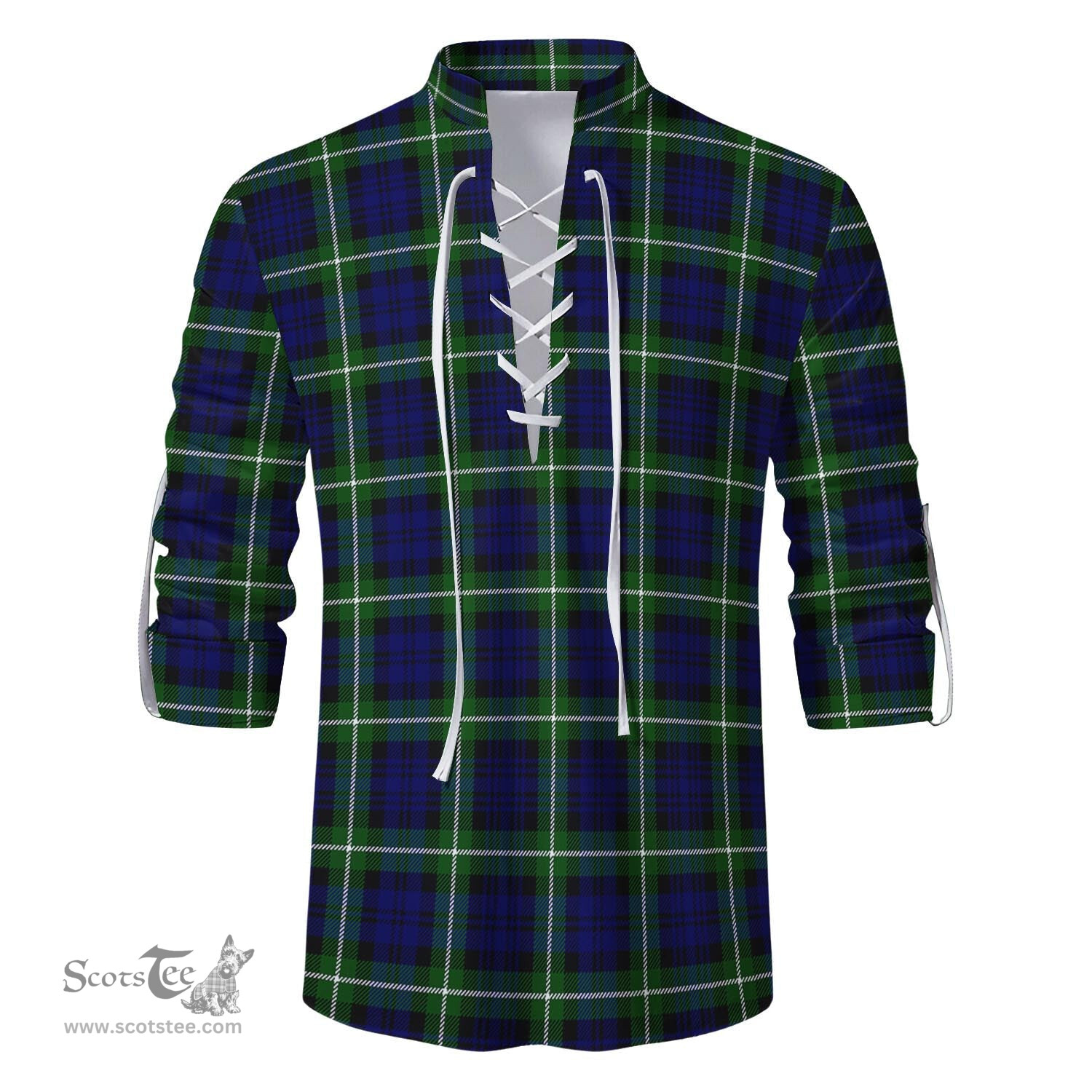 ScotsTee Shop Scottish Lammie Clan Tartan Mens Scottish Jacobite Ghillie Casual Shirt
