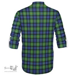 ScotsTee Shop Scottish Gordon Old Ancient Clan Crest Tartan Mens Scottish Jacobite Ghillie Casual Shirt
