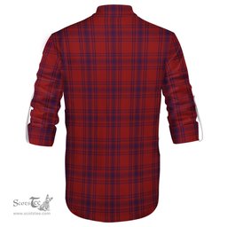 ScotsTee Shop Scottish Kyle Clan Tartan Mens Scottish Jacobite Ghillie Casual Shirt