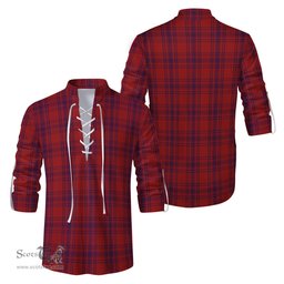 ScotsTee Shop Scottish Kyle Clan Tartan Mens Scottish Jacobite Ghillie Casual Shirt