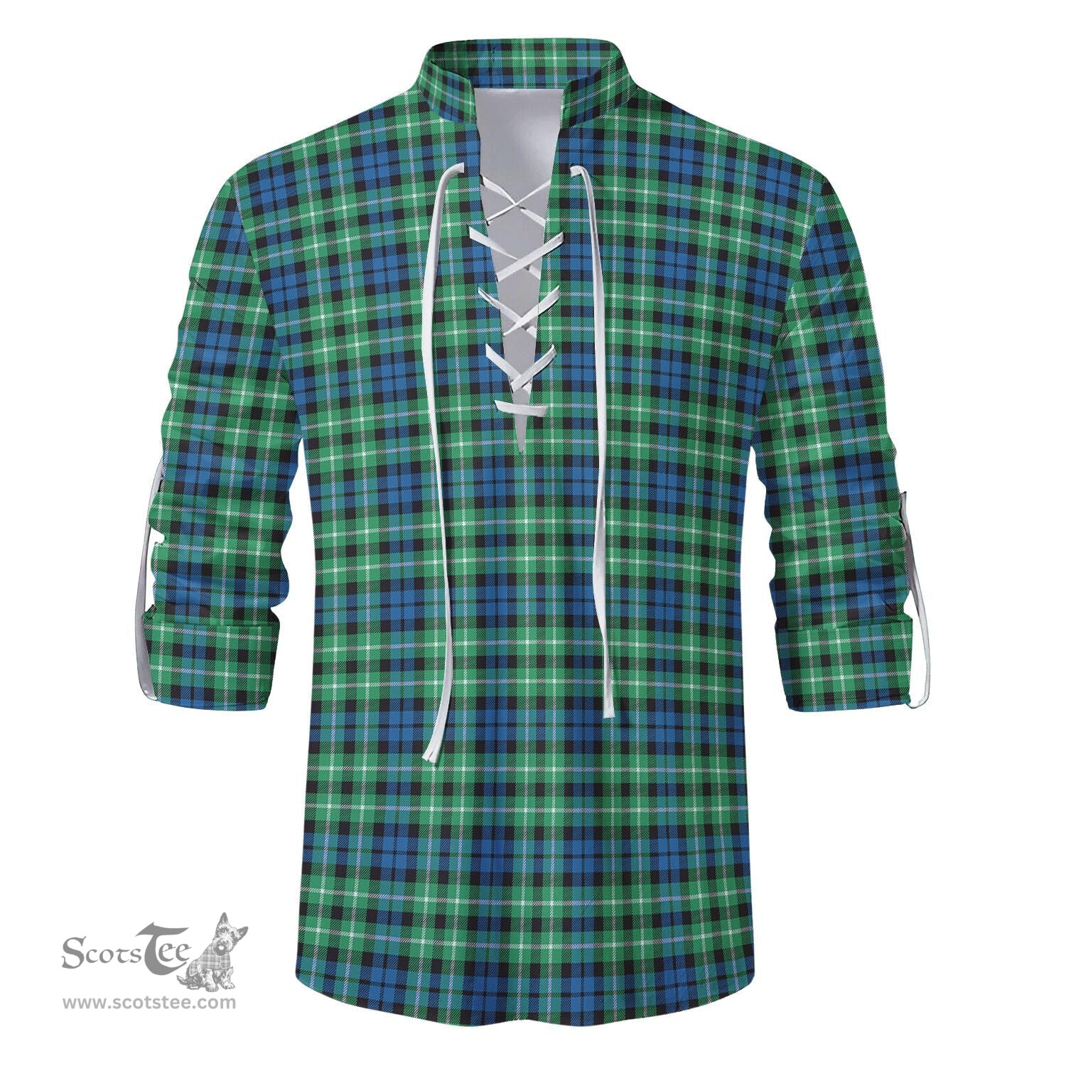 ScotsTee Shop Scottish Graham of Montrose Ancient Clan Tartan Mens Scottish Jacobite Ghillie Casual Shirt