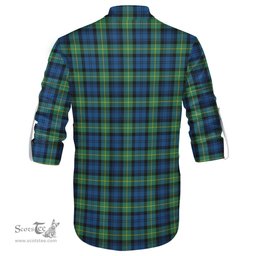 ScotsTee Shop Scottish Gordon Ancient Clan Tartan Mens Scottish Jacobite Ghillie Casual Shirt