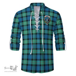 ScotsTee Shop Scottish Gunn Ancient Clan Crest Tartan Mens Scottish Jacobite Ghillie Casual Shirt