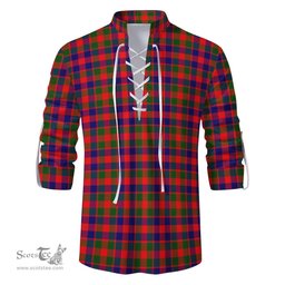 ScotsTee Shop Scottish Gow Modern Clan Tartan Mens Scottish Jacobite Ghillie Casual Shirt