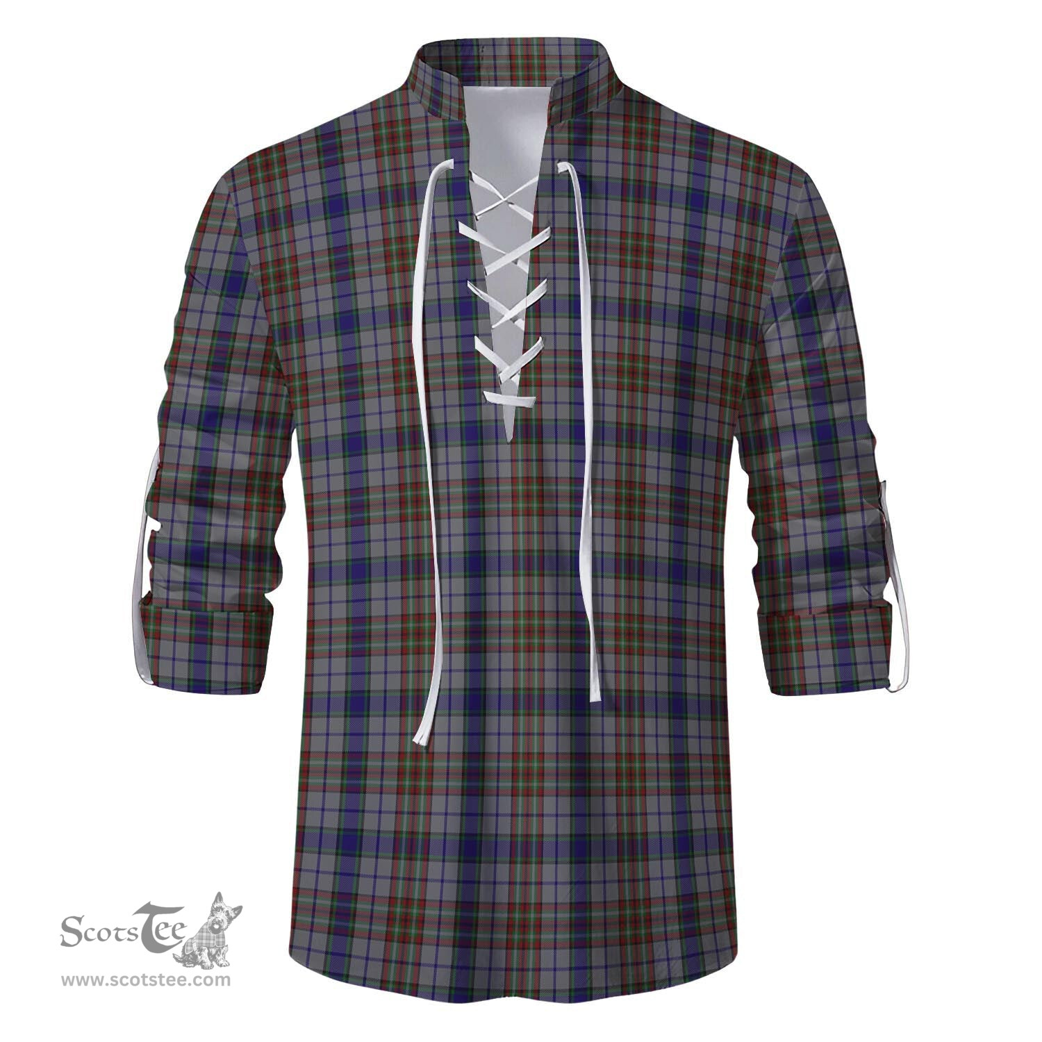 ScotsTee Shop Scottish Gayre Hunting Clan Tartan Mens Scottish Jacobite Ghillie Casual Shirt