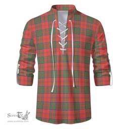 ScotsTee Shop Scottish Grant Ancient Clan Tartan Mens Scottish Jacobite Ghillie Casual Shirt