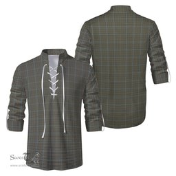 ScotsTee Shop Scottish Haig Clan Tartan Mens Scottish Jacobite Ghillie Casual Shirt