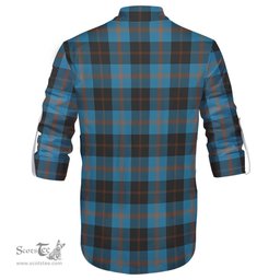 ScotsTee Shop Scottish Garden Clan Crest Tartan Mens Scottish Jacobite Ghillie Casual Shirt