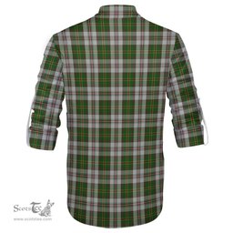 ScotsTee Shop Scottish Hay White Dress Clan Crest Tartan Mens Scottish Jacobite Ghillie Casual Shirt