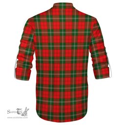 ScotsTee Shop Scottish Lennox Modern Clan Crest Tartan Mens Scottish Jacobite Ghillie Casual Shirt