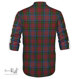 ScotsTee Shop Scottish Kidd Clan Tartan Mens Scottish Jacobite Ghillie Casual Shirt