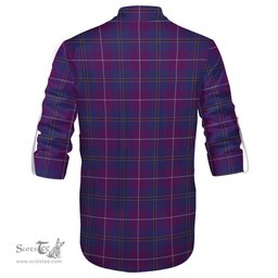 ScotsTee Shop Scottish Glencoe Clan Tartan Mens Scottish Jacobite Ghillie Casual Shirt