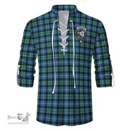 ScotsTee Shop Scottish Galbraith Ancient Clan Crest Tartan Mens Scottish Jacobite Ghillie Casual Shirt