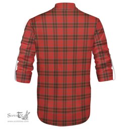 ScotsTee Shop Scottish Grant Weathered Clan Tartan Mens Scottish Jacobite Ghillie Casual Shirt
