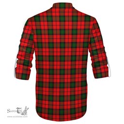 ScotsTee Shop Scottish Kerr Modern Clan Tartan Mens Scottish Jacobite Ghillie Casual Shirt