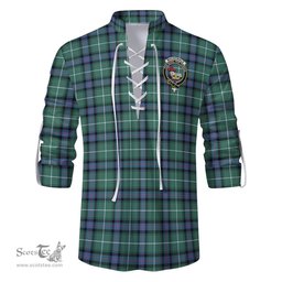 ScotsTee Shop Scottish MacDonald of the Isles Hunting Ancient Clan Crest Tartan Mens Scottish Jacobite Ghillie Casual Shirt
