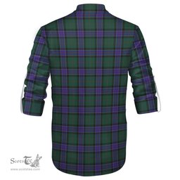ScotsTee Shop Scottish Sinclair Hunting Modern Clan Tartan Mens Scottish Jacobite Ghillie Casual Shirt