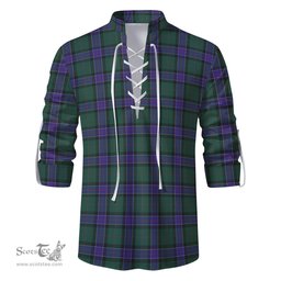 ScotsTee Shop Scottish Sinclair Hunting Modern Clan Tartan Mens Scottish Jacobite Ghillie Casual Shirt