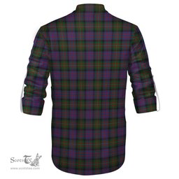 ScotsTee Shop Scottish MacDonell of Glengarry Clan Tartan Mens Scottish Jacobite Ghillie Casual Shirt
