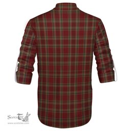 ScotsTee Shop Scottish Tyrone County Ireland Clan Tartan Mens Scottish Jacobite Ghillie Casual Shirt