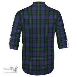 ScotsTee Shop Scottish MacPhail Hunting Clan Tartan Mens Scottish Jacobite Ghillie Casual Shirt