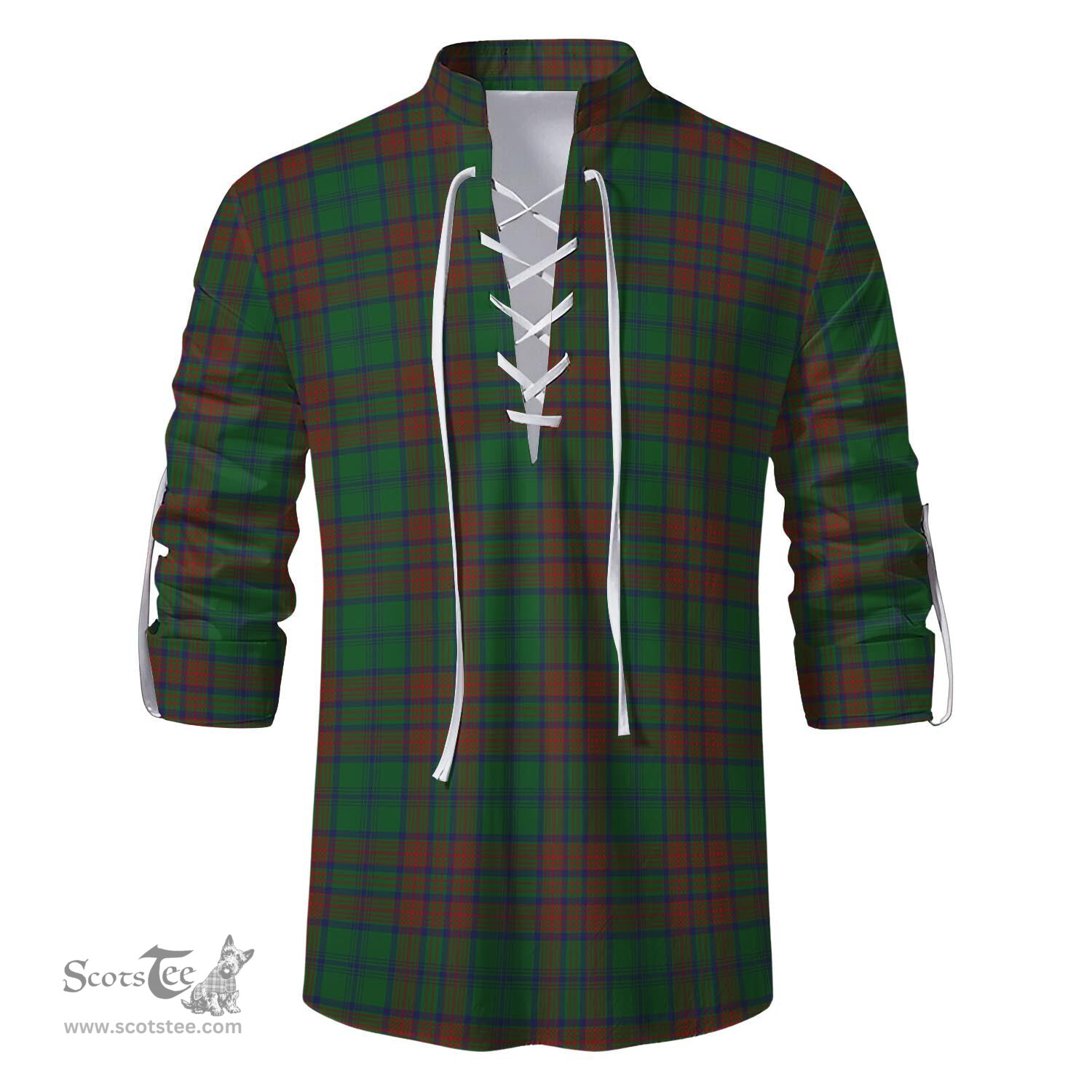 ScotsTee Shop Scottish Matheson Hunting Highland Clan Tartan Mens Scottish Jacobite Ghillie Casual Shirt