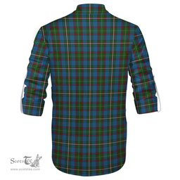 ScotsTee Shop Scottish Tait Clan Tartan Mens Scottish Jacobite Ghillie Casual Shirt