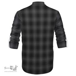 ScotsTee Shop Scottish Stewart Mourning Clan Crest Tartan Mens Scottish Jacobite Ghillie Casual Shirt