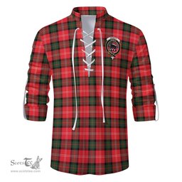 ScotsTee Shop Scottish Nesbitt Modern Clan Crest Tartan Mens Scottish Jacobite Ghillie Casual Shirt