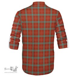 ScotsTee Shop Scottish Morrison Red Ancient Clan Crest Tartan Mens Scottish Jacobite Ghillie Casual Shirt