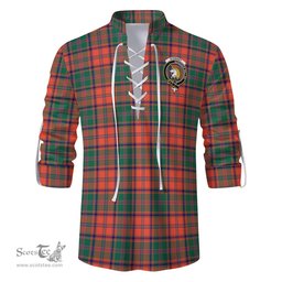 ScotsTee Shop Scottish Stewart of Appin Ancient Clan Crest Tartan Mens Scottish Jacobite Ghillie Casual Shirt