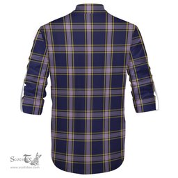 ScotsTee Shop Scottish Nunavut Territory Canada Clan Tartan Mens Scottish Jacobite Ghillie Casual Shirt