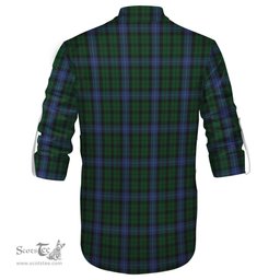 ScotsTee Shop Scottish MacIntyre Clan Crest Tartan Mens Scottish Jacobite Ghillie Casual Shirt