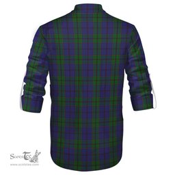 ScotsTee Shop Scottish Strachan Clan Tartan Mens Scottish Jacobite Ghillie Casual Shirt