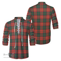 ScotsTee Shop Scottish Stewart of Appin Ancient Clan Tartan Mens Scottish Jacobite Ghillie Casual Shirt