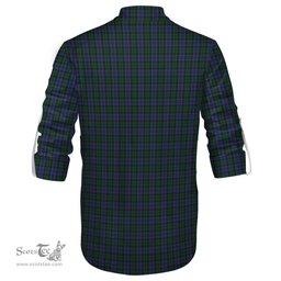 ScotsTee Shop Scottish Sutherland Clan Tartan Mens Scottish Jacobite Ghillie Casual Shirt