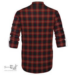 ScotsTee Shop Scottish Perry-Pirrie Clan Tartan Mens Scottish Jacobite Ghillie Casual Shirt