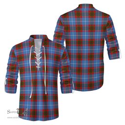ScotsTee Shop Scottish Trotter Clan Tartan Mens Scottish Jacobite Ghillie Casual Shirt