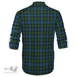 ScotsTee Shop Scottish Polaris Military Clan Tartan Mens Scottish Jacobite Ghillie Casual Shirt