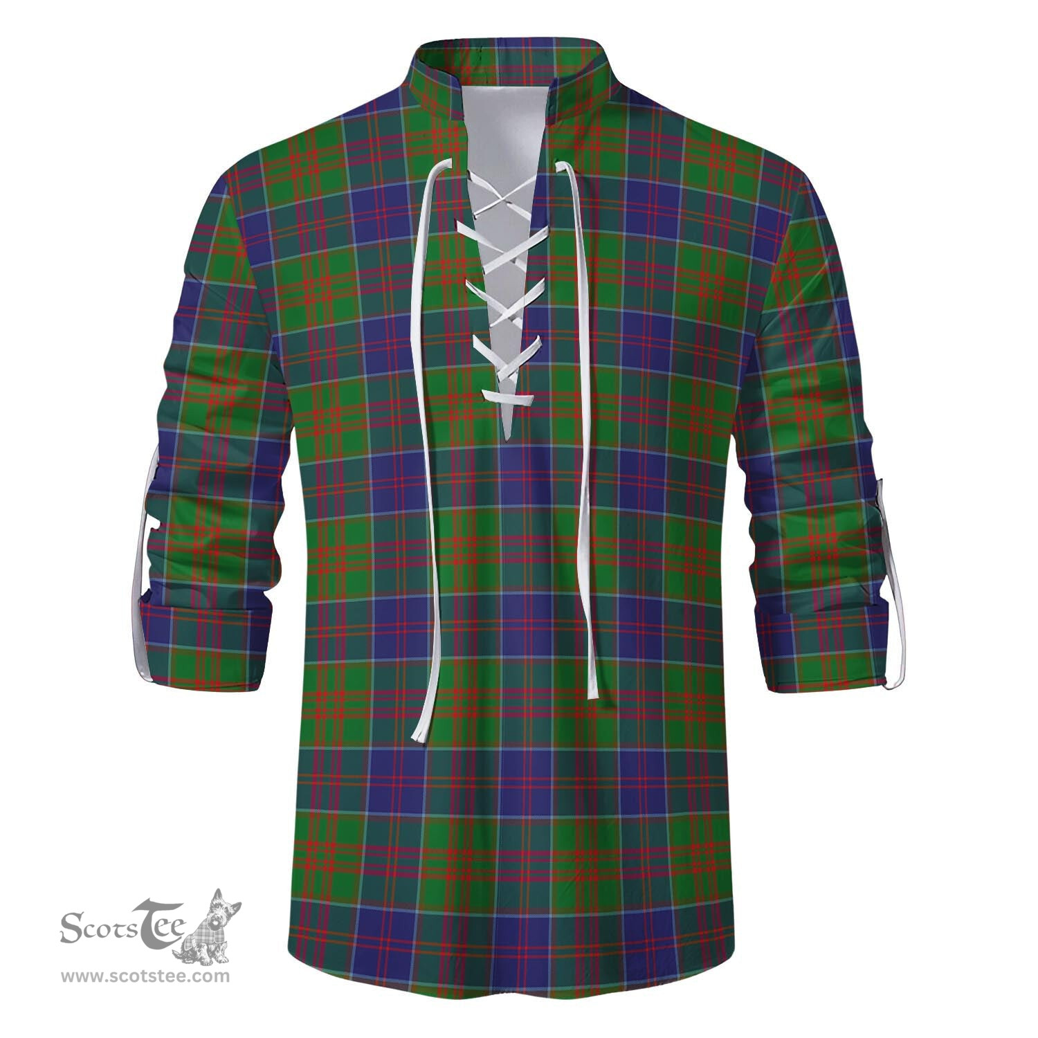ScotsTee Shop Scottish Stewart of Appin Hunting Modern Clan Tartan Mens Scottish Jacobite Ghillie Casual Shirt