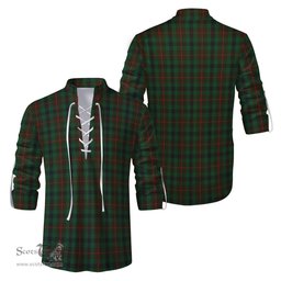 ScotsTee Shop Scottish Tennant Clan Tartan Mens Scottish Jacobite Ghillie Casual Shirt